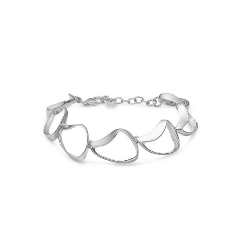 Mads Z Mila armbånd i polished sølv fra Silver Label kollektionen med justerbar længde 17–19 cm.